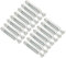 sourcing map Furniture Connecting Fitting 6mm Dia Thread Bolts Dowels Screws 15 Pcs