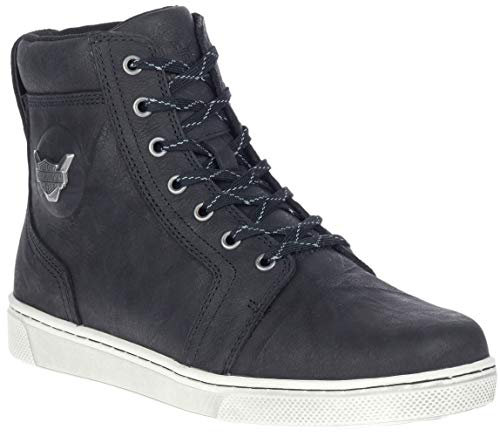 HARLEY-DAVIDSON FOOTWEAR Bateman - Botas de motocicleta de metal para hombre, 5 pulgadas, Negro, 42 EU