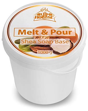 Base de Jabón de Manteca de Karité 1000g - CRYSTAL SHEA - Soap Base with Shea Butter 1 kg - Jabón Crudo - Jabón Hecho a Mano - Bonito Regalo - Hidratación Intensa