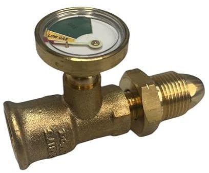 HI-LO PRESSURE GAUGE LEVEL INDICATOR PROPANE LPG GAS BOTTLE CYLINDER POL ADAPTOR