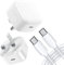 iPro Accessories For OPPO Find X3 Lite 5G Charger, OPPO Find X3 Lite 5G Plug, 20W USB C Charger Plug Type C Fast PD Adapter Mains UK Wall Charger With Fast Charging Cable (White)
