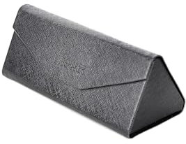 Eyeshaker Brillenetui Hardcase, Dreieckige Brillenbox, Elegantes und Stylisches Schwarz, Faltbares und Klappbares Brillenetui. Für alle Brillen, Lesebrillen und Sonnenbrillen