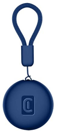 Cellularline TRACY TAG - Trova Oggetti compatibile con Apple iOS Find Me - Compatibile con Accessori Airtag - Batteria sostituibile (durata 1 anno) - Resistente a polvere ed acqua - Blu