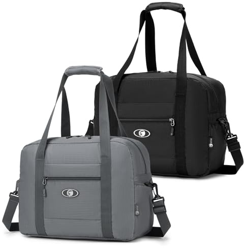 SPAHER 2X Bolsa de Viaje 40x30x15 British Airways Equipaje de Mano Bolsa de Deporte Gimnasio Impermeable Bolsos Maternidad Hospital Fin Semana Mujer Hombres Cabin Duffle Bag Gym Bag
