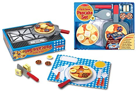 Melissa & Doug 19342 Food Pancake Set, Kid'S Toys Age 3, Gift For Boy Or Girl, Multicolour