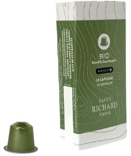Comptoirs Richard Capsules de café, Aluminium, Comptoirs bio, boite de 10 capsules