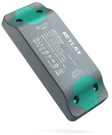 REYLAX Trasformatore LED 12V, Alimentatore 220V 12V 30W 2.5A, Compatto Driver LED, Tensione Costanten Interruttore Adattatore, Alimentatore per Striscia Led, Sostituire Lampade Alogene