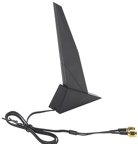 MOOKEENONE 2.4G/5G WiFi6e-antenn, dubbla band WiFi-antenn med förlängningskabel för Asus Z390 Z490 X570 moderkort 2T2R