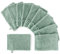 Pure Label 10-TLG. Waschhandschuh Waschlappen Set mit Anhängeschlaufe aus 100% Baumwolle, saugstark, weich und Oeko-TEX Zertifiziert - 10 Waschlappen aus Baumwolle 16x21cm, Grün - Salbeigrün