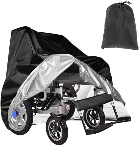 JF HOME BLISS Wheel Chair Cover Mobility Scooter Storage Protection Cover 40 x 126 x 109 cm Oxford Heavy Duty Waterproof Outdoor Rain Cover Dust Protective Cover for Storage Outside