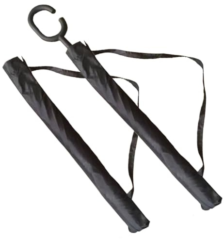 Housse de parapluie – Lot de 2 sacs de rangement portables imperméables avec bandoulière | Porte-parapluie universel pour voiture, terrasse et voyage | Housse en tissu pour les rayons de pluie