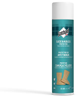 Scotchgard Suede & Nubuck Protector, 1 Can, 400 ml - Water Repellent Spray, Helps Minimize Salt Stains - For Boots, Shoes, Coats, Gloves & More