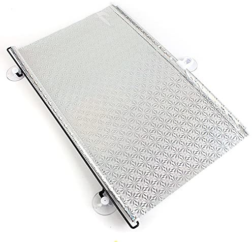 Reflekterande skyltfönster termo-solskydd anti-UV-infällbar solskydd solskydd bilvindruta skydd solskydd (68x125 cm)