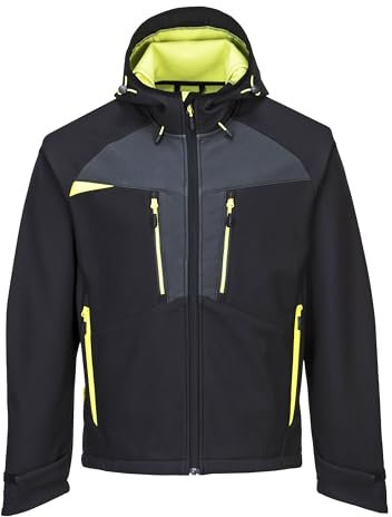 Portwest Giacca Softshell DX4 per uomo, Colore: Nero, Taglia: L, DX474BKRL