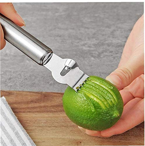 TOSSPER Citron Éplucheurs, Peeling Zester Orange en Acier Inoxydable Citrus Lime Fruit D'ustensiles De Cuisine Accessoires De Bar