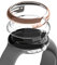 Ringke Slim (2 Pezzi) Compatibile con Cover Google Pixel Watch (2022), Custodia Trasparente Antigraffio + Cover Accessorio Tinta Unita Extra - Clear & Chrome Rose Gold