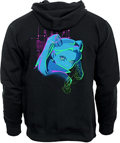 Cyberpunk: Edgerunners Hoodie Neon Rebecca svart
