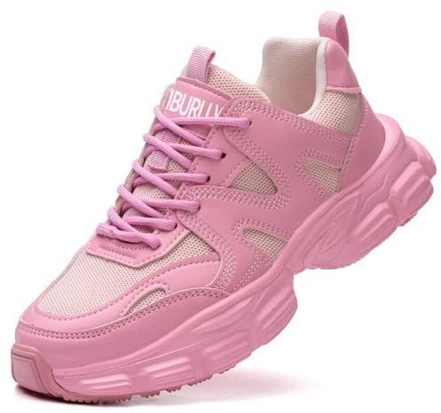 COOU Steel Toe Cap Trainers Safety Shoes for Women Non Slip Breathable | Lightweight Safety Trainers, Comfortable, Protective, Puncture Proof Work Boots