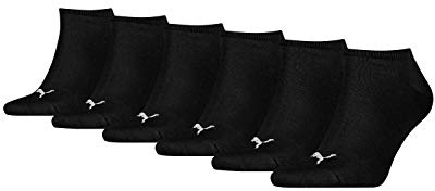 PUMA Unisex Sneaker Plain, Calcetines Unisex adulto, Negro, 43-46