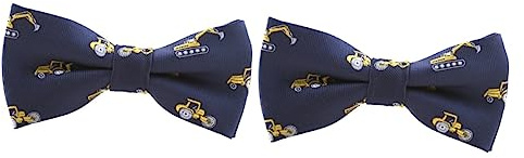 DEARMAMY 2 Piezas corbata de niños clip en pajaritas chico clip en lazos pajarita de niño corbatas para niños pajaritas ajustables pajaritas preatadas accesorios de rendimiento