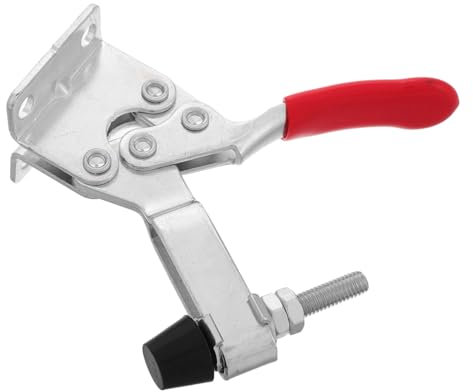 BUGUUYO Clip de fixation audio sauterelles sauterelle horizontale pinces à sangle pour le travail du bois -joints travail du bois prensas de carintero pince à bascule Plastique Silver