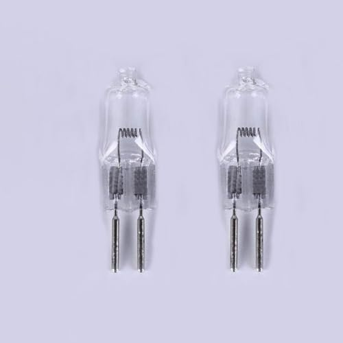 UGEFKMQ G5.3 Lampadine alogene 36V 35W Mini faretto Lampadine Capsula trasparente Lampadina G5.3 50W GU5.3 base a doppio ago bianco caldo 10PC 20W