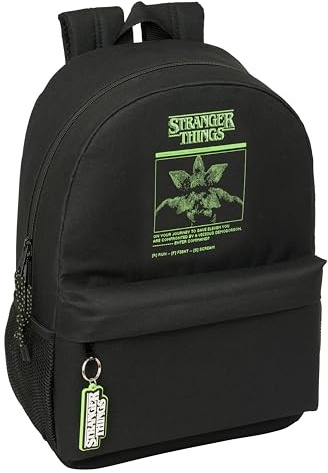 STRANGER THINGS - Mochila Escolar Infantil, Ideal para Niños de Diferentes Edades, Cómoda y Versátil, Calidad y Resistencia, 30x14x46 cm