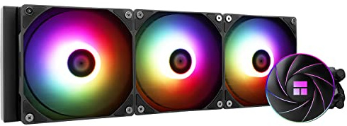 TR-Thermalright AQUA ELITE 360, Enfriador líquido para CPU, Refrigeración AIO de 360 mm, 3 ventiladores PWM de bajo ruido con ARGB, Para AMD AM4/AM5, Intel LGA1851/1700/115x/1200/2011, negro
