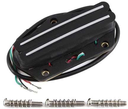 FLEOR Alnico 5 TL Pickup Hot Dual Rail Humbucker Bridge Pickup 9-10K