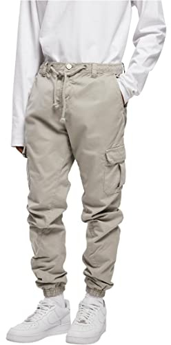 Urban Classics Herren Cargo Jogging Pants – Regular Fit Jogger mit Cargo-Taschen, Baumwolle, Tapered Schnitt, ideal für Freizeit, Streetwear & Alltag,Wolfgrey,XL