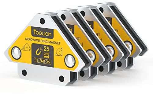 TOOLIOM Arrow Welding Magnets 4pcs 25 LB Strong Hold Magnetic Welding Holder Welder Magnet Set Welding Accessories