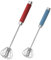 2 Piezas Batidor Manual, Semiautomático Batidor de Cocina Acero Inoxidable, Varillas Cocina per Mezclar Huevos (25.5cm + 31cm)