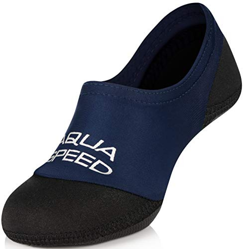Aqua Speed Neo Socks Calcetines para Niños | Calcetines de Neopreno | Hijos | Suela Antideslizante | Elásticos | Fácil | Azul Oscuro/Negro | Tamaño: 40/41