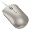Lenovo 540 USB-C Wired Connection Computer Mouse for PC, Laptop, Computer with Windows or Chrome OS - Ambidextrous Design - 4 Button - Compact Size -Sand