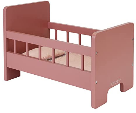 Little Dutch 7097 FSC Holz Puppenbett - Flowers & Butterflies