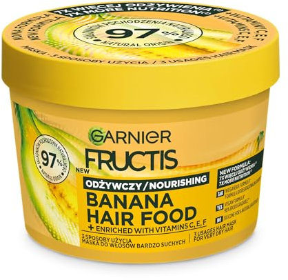 Garnier Fructis Hair Food Banana Maschera per capelli secchi 400 ml
