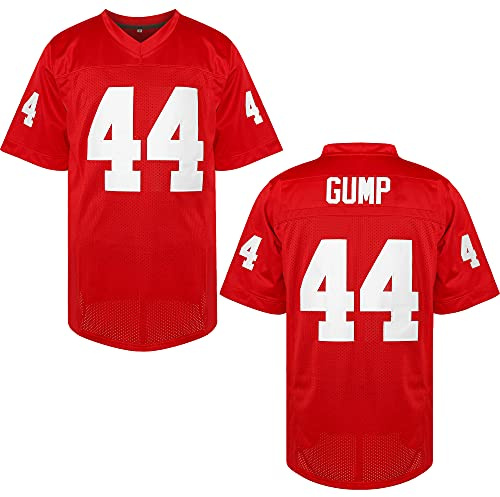 Forrest Gump Jersey #44 Stitched Movie Football Jersey Red Men S-3XL, 44 Red, XXL