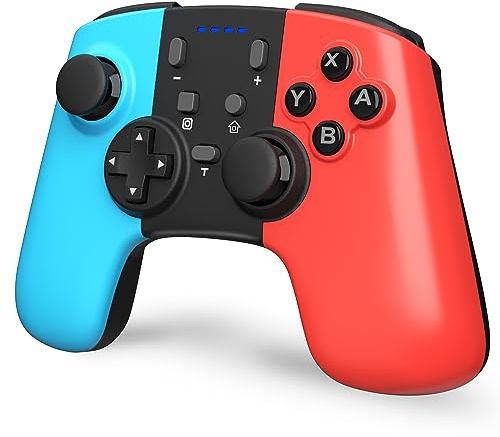 Controller Switch, Wireless Switch Controller Pro Gamepad Joystick per Switch2/Switch/Lite/OLED/PC con Turbo/6-Assi/Doppia Vibrazione/Svegliati e Screenshot