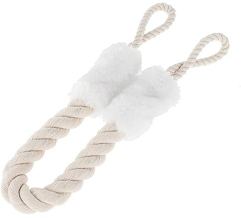 Türkordel Baumwolle Türstopper, 1 Stück Klinke Weiß Türkordel Klemmschutz Für Türen Haustier Und Kinder Fingerschutz, Multifunktion Türschnüre Klemmschutz Für Tür Fenster Weich Baumwolle 60 Cm Weiß