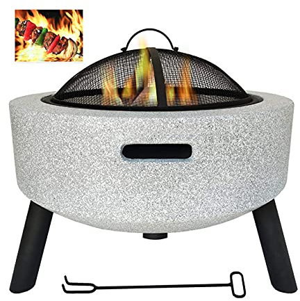 Pozo de Fuego pequeño, pozos de Fuego al Aire Libre, Pozo de Fuego para Mesa, Calentadores para Exteriores y Pozo de Fuego, Parrilla para Barbacoa, tazón para Hoguera, Patio Trasero, jardín, Chimenea