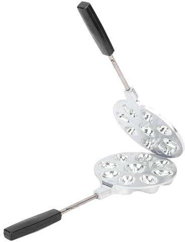 Macchina per Biscotti, 2 Pezzi Macchina per Biscotti Alle Noci in Lega di Alluminio 9 Fori Piccola Macchina per Waffle Mini Macchina per Cupcake Macchina per Biscotti Alle Noci