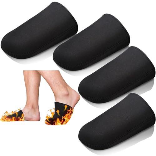 3 MM Neopren Thermo Zehenwärmer, 2 Paare Neopren Zehenwärmer, Toe Neopren Wärmer, Dick Zehenwärmer, Wiederverwendbar Zehenwärmer, für Wandern, Eisbaden Oder Wintersport (Schwarz, L)
