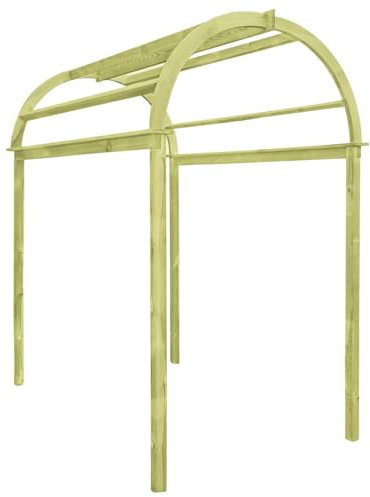 Xichuzi Arco Enrejado, Arco Jardin Exterior, Rosal Trepador, Arco Boda, Arco para Plantas Trepadoras, Arco Flores, de Madera de Pino impregnada 125x150x235 cm