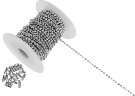 Alipis Cadena De Cuentas Galvanizadas Para Joyería Diy Colgar Percha Collar Artesanía Joyería Cadena