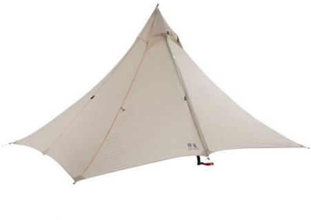 ASTA Gear Fengyin 2 Pyramid Tent,Portable Ultralight Tent Waterproof 1-2 Person for Outdoor，Camping,Hiking,Backpacking (Gray)