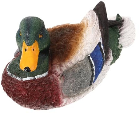 TOYANDONA Décoration de Jardin Canard Flottant PU Statue Miniature pour Étang et Bassin Ornement Durable et Étanche pour Extérieur et Intérieur