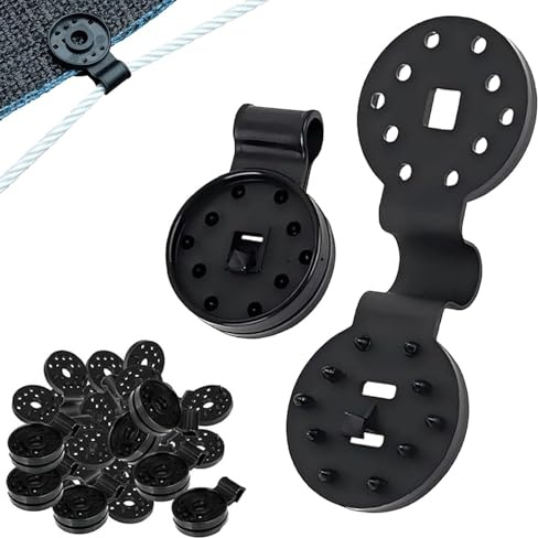 Clip di bloccaggio per tessuto ombreggiante per festival, 50/100/150 pezzi, clip di bloccaggio per tessuto ombreggiante, clip antivento riutilizzabile e rimovibile per giardino (100pcs)