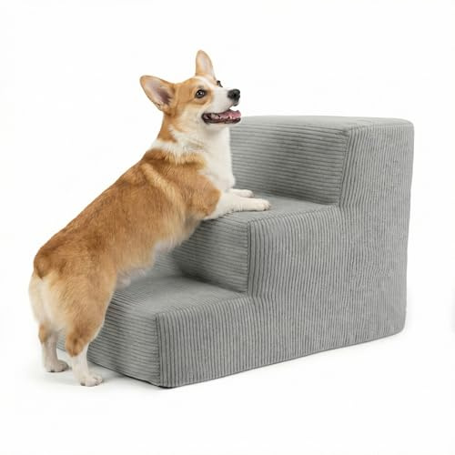 murando Escalera para Perros de 3 Etapas - Rampa de 30 cm de Altura