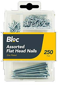 GEM Assorted Flat Head Nails - 250 Pack