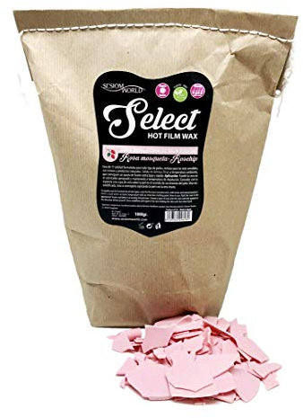 Cera de baja fusión Rosa Mosqueta SELECT HOT FILM en láminas bolsa Eco 1kg. sesioMWorld®